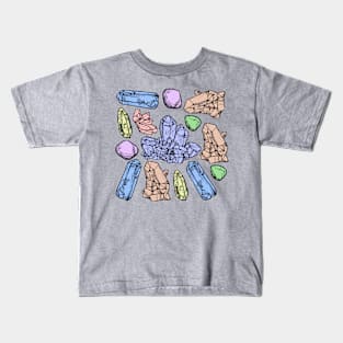 Pastel Crystals Kids T-Shirt